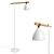 Contemporary Leather Strap Floor Lamp 3D model small image 1