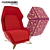 Elegant Jilth Armchair: Romanian Craftsmanship 3D model small image 1