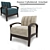 Modern Mid-Century Enamor Armchair 3D model small image 2