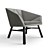 Cozy Facet Lounge Chair 3D model small image 1