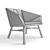 Cozy Facet Lounge Chair 3D model small image 3