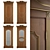 Amaliya Solid Wood Interior Door 3D model small image 1