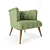 Modern Style Armchair: Palo Alto 3D model small image 2