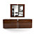 Stylish Dresser with Mirror 3D model small image 3