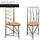 Boontje Herringbone Chairs: Elegant Seating 3D model small image 1