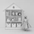 Adorable Bookshelf House with Doll 3D model small image 3