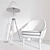  Stylish Chair & Lamp Set 3D model small image 3