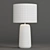 Sleek Frosted Glass Table Lamp 3D model small image 2