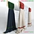 Classic Arched Curtain Set 3D model small image 2