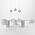 Timeless Elegance: Gubi Beetle Chair | Moon Table | Multi-Lite Pendant 3D model small image 3