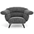 Elevate Armchair Fly: Contemporary Chic and Comfort 3D model small image 2