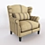 Vintage Napoleon Armchair 3D model small image 1