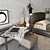 Contemporary Flou Furniture Set 3D model small image 2