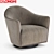 Elegant Vivienne Lounge Chair by Longhi 3D model small image 1