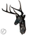  Majestic Deer Head Sculpture 3D model small image 2