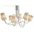 Elegant Bucaneve Ceiling Chandelier 3D model small image 1