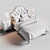 Elegant Paulette Tufted Bed Set 3D model small image 3