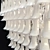 Venetian Glass Chandelier with Chrome Finish 3D model small image 2