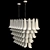 Venetian Glass Chandelier with Chrome Finish 3D model small image 3