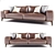 Contemporary Comfort: Modern Sofa 3D model small image 1