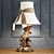 Classic Table Lamp with Wooden Base 3D model small image 1