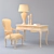 Elegant Tosconova Canova Desk + Chair Set 3D model small image 2