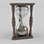 Vintage Bronze Sand Timer 3D model small image 1