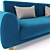 Amsterdam 3-Seater Sofa: Sleek and Stylish 3D model small image 2