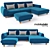 Amsterdam Corner Sofa & Banquet: Stylish & Spacious 3D model small image 1