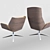 Boss Design Kruze Lounge: Stylish Armchairs 3D model small image 3