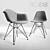 LOFTdesigne Eames Chairs Replica - Model 3565 & 3566 3D model small image 1