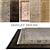 DOVLET HOUSE 5-Piece Carpets - High-Quality Wool & Silk Blend 3D model small image 1