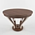 Rustic Wooden Coffee Table 3D model small image 1