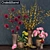 Elegant Bloom: Crate & Barrel Flower Set 3D model small image 1