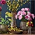 Elegant Bloom: Crate & Barrel Flower Set 3D model small image 2