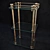 Vintage Brass Bathroom Rack - Eichholtz Devon 3D model small image 1