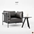 HAY-CAN Armchair: Sleek and Stylish 3D model small image 1