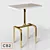 Elegant Marble Oxford Side Table 3D model small image 1