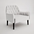 Contemporary Armchair with V-Ray Rendering 3D model small image 1