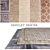 Luxury Carpets by DOVLET HOUSE - Set of 5 (Part 117) 3D model small image 1