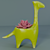  Cute Dino & Giraffe Succulents 3D model small image 3