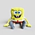 SpongeBob SquarePants Plush Toy 3D model small image 1