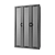 Verdi Three-door Wardrobe - Mahogany Finish 3D model small image 2