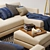 Pottery Barn Jake Sectional Set 3D model small image 2