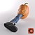 Spooky Pumpkin with Legs 3D model small image 1