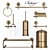 Boheme Medici Bathroom Accessory Set 3D model small image 1