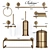 Boheme Medici Bathroom Accessory Set 3D model small image 2