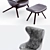 Italian Luxury Armchair: 395-396 P22 3D model small image 2