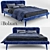 Elegant Bolzan Corolle Bed 3D model small image 1