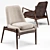 Sophisticated Olena Chairs - Timeless Mid Century Elegance 3D model small image 2